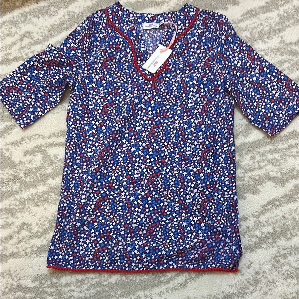 Vineyard Vines Kids Floral Blouse